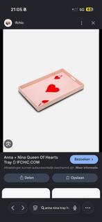 Gezocht!! Heart dienblad Anna+Nina, Huis en Inrichting, Woonaccessoires | Dienbladen, Ophalen of Verzenden, Zo goed als nieuw