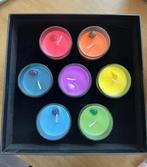 Luxe chakra kaarsenset in cadeauverpakking, Ophalen of Verzenden, Zo goed als nieuw, Overige materialen, Minder dan 25 cm