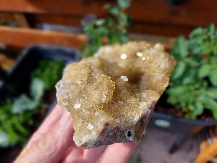 MP13 Gele Fluoriet UV gevoel Dolomiet Moscona Spanje Asturië, Verzamelen, Mineralen en Fossielen, Mineraal, Ophalen of Verzenden