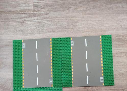 2 Lego City wegenplaten wegplaten groen grijs, Kinderen en Baby's, Speelgoed | Duplo en Lego, Gebruikt, Lego, Ophalen of Verzenden