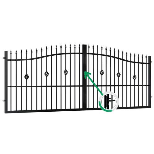 Sierpoort 'Bolton' 5 meter compleet met palen etc., Tuin en Terras, Tuinhekken en Hekwerk, Nieuw, Sierhekwerk, IJzer, Met poort