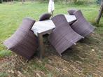 Grote tafel met 5 stoelen van het luxe merk Borek, Ophalen, Gebruikt, Rechthoekig