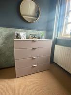 Mooie commode 4 lades met glas, Kinderen en Baby's, Kinderkamer | Commodes en Kasten, 50 tot 70 cm, Ophalen of Verzenden, 90 tot 105 cm