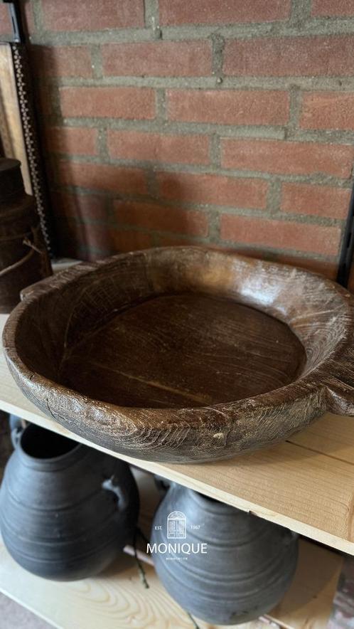 Authentieke Oude Schalen – Warmte en Stijl in Huis, Huis en Inrichting, Woonaccessoires | Schalen en Manden, Rond, Hout, Ophalen of Verzenden