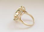 Vintage 14 Karaat Gouden Ring Met Opaal Edelsteen, Ophalen of Verzenden, Zo goed als nieuw, 17 tot 18, Met edelsteen