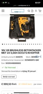 Dewalt XR schietgamer DCN 890 NIEUWE, Ophalen of Verzenden, Zo goed als nieuw