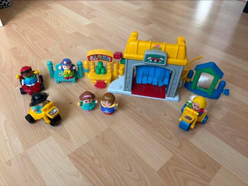 Fisher-Price Little People autowasplaats, Kinderen en Baby's, Speelgoed | Fisher-Price, Zo goed als nieuw, Speelset, Ophalen of Verzenden