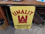 Vintage Unalit Emaille Reclamebord, Ophalen of Verzenden