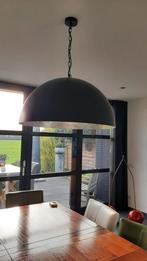 2x Prachtige Lampen - Zwart/Zilver - Handgemaakt Bladzilver, Ophalen, 50 tot 75 cm, Zo goed als nieuw, Metaal