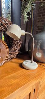 mooi retro vintage burolamp burolampje beige wit !, Ophalen of Verzenden, Gebruikt, Minder dan 50 cm