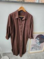 Lange linnen blouse tuniek Norah maat 42 nieuw ongedragen, Kleding | Dames, Bruin, Maat 42/44 (L), Nieuw, Ophalen of Verzenden