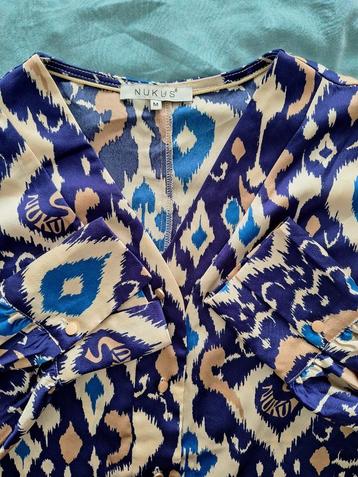 Blouse in 2 kleuren beige/2 kleuren blauw - NUKUS - Maat M beschikbaar voor biedingen