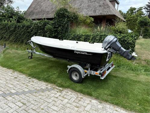 Topcraft 4m / 6pk Yamaha, Watersport en Boten, Vis- en Consoleboten, Gebruikt, 3 tot 6 meter, Benzine, Buitenboordmotor, Polyester