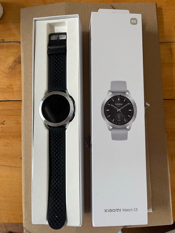 Xiaomi Watch S3 - Nieuwstaat!, Sieraden, Tassen en Uiterlijk, Smartwatches, Nieuw, Android, Zwart, Afstand, Waterdicht, Ophalen of Verzenden