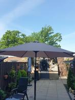 Parasol met voet, Tuin en Terras, Parasols, Ophalen, Zo goed als nieuw