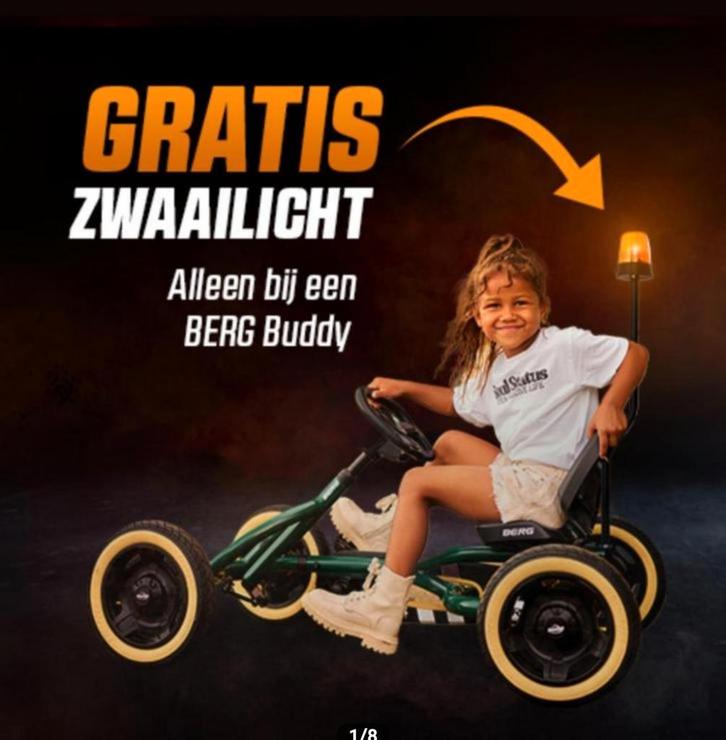 Koop een buddy skelter en krijg een gratis zwaailamp., Kinderen en Baby's, Speelgoed | Buiten | Skelters, Nieuw, Berg, Ophalen of Verzenden