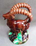 Om1925 GROOT Art Deco Beeld Sculptuur Steenbok Dier Plastiek, Antiek en Kunst, Antiek | Keramiek en Aardewerk, Ophalen of Verzenden