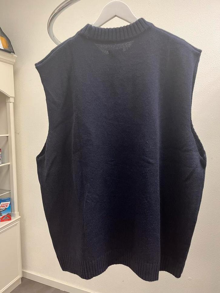 Donkerblauwe Spencer - Maat XL, Kleding | Heren, Truien en Vesten, Zo goed als nieuw, Maat 56/58 (XL), Blauw, Verzenden