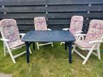 GRATIS Hartman tuinset met kussens, Tuin en Terras, Tuinsets en Loungesets, Ophalen, 4 zitplaatsen, Kunststof, Gebruikt