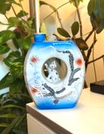 Vintage Japanse vaas van keramiek / porselein draak kat, Antiek en Kunst, Ophalen of Verzenden