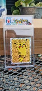 Pokemon graded kaart sticker pikachu 1999, Ophalen of Verzenden, Zo goed als nieuw, Overige typen