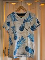 Gabbiano T-shirt Maat M Blauw Ananas Print, Ophalen of Verzenden, Zo goed als nieuw, Gabbiano, Maat 48/50 (M)