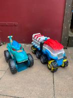 Paw patroler en grote hotwheels truck, Ophalen, Zo goed als nieuw