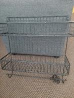 Zwart metaal rekje, Ophalen of Verzenden, Zo goed als nieuw