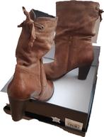 Cognackleurige enkellaarsjes, Bruin, Lage of Enkellaarzen, Ophalen of Verzenden, Excellent