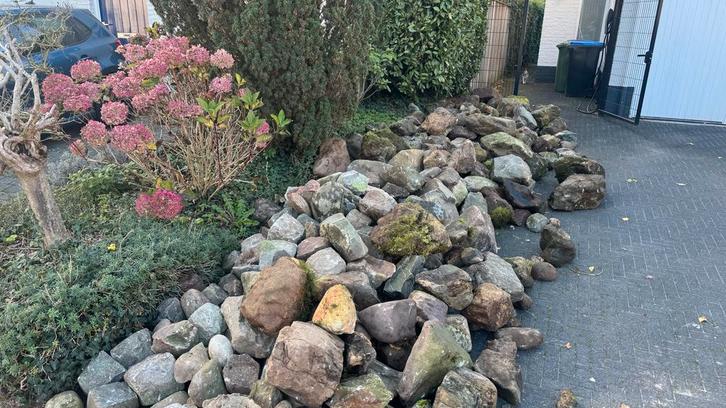 Sierkeien, Rievierkeien, Maaskeien - Tuin Decoratie, Tuin en Terras, Grind, Keien en Split, Gebruikt, Kei, Grijs, Overige materialen