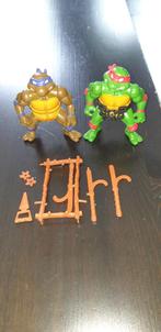 TMNT Actiefiguren - Raphael & Donatello Ninja Hero Turtles, Ophalen of Verzenden, Gebruikt