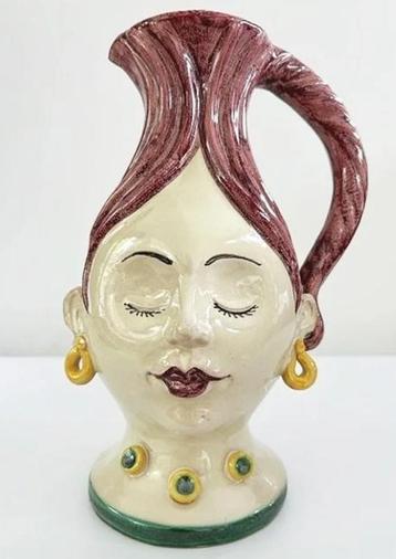 Les Ottomans Les Ottomans Ceramic Pink Lady Vase Klein beschikbaar voor biedingen
