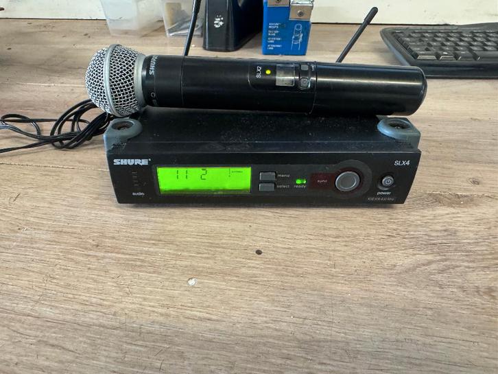 Shure SLX / SM58 draadloze microfoon, Muziek en Instrumenten, Microfoons, Gebruikt, Zangmicrofoon, Draadloos, Ophalen