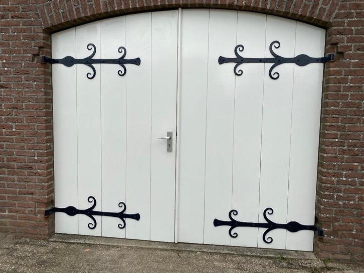 garagedeuren, gebruikt, Doe-het-zelf en Verbouw, Deuren en Horren, Gebruikt, Garagedeur, 215 cm of meer, 120 cm of meer, Hout