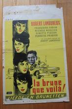 FILMPOSTER   FILMPOSTER   LA BRUNE QUE VOILLA  1960, Verzamelen, Film en Tv, Gebruikt, Ophalen of Verzenden, Film, Poster