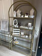 Gouden Boog Wandkast met Glazen Platen, Ophalen, Met plank(en), Nieuw, 50 tot 100 cm