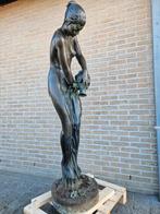 BRONZEN DAME OUDERE BRONS ZEER LAGE OPRUIMINGSPRIJS KOOPJE!, Tuin en Terras, Tuinbeelden, Ophalen of Verzenden, Gebruikt, Overige materialen