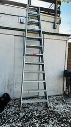 Grote Aluminium A trap 2.76m plateau hoogte ladder, Zo goed als nieuw, Ophalen