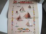 Borduurpatroon  Merklap Bootjes  Zeilbootjes  nr 3347, Hobby en Vrije tijd, Borduren en Borduurmachines, Verzenden, Nieuw, Handborduren