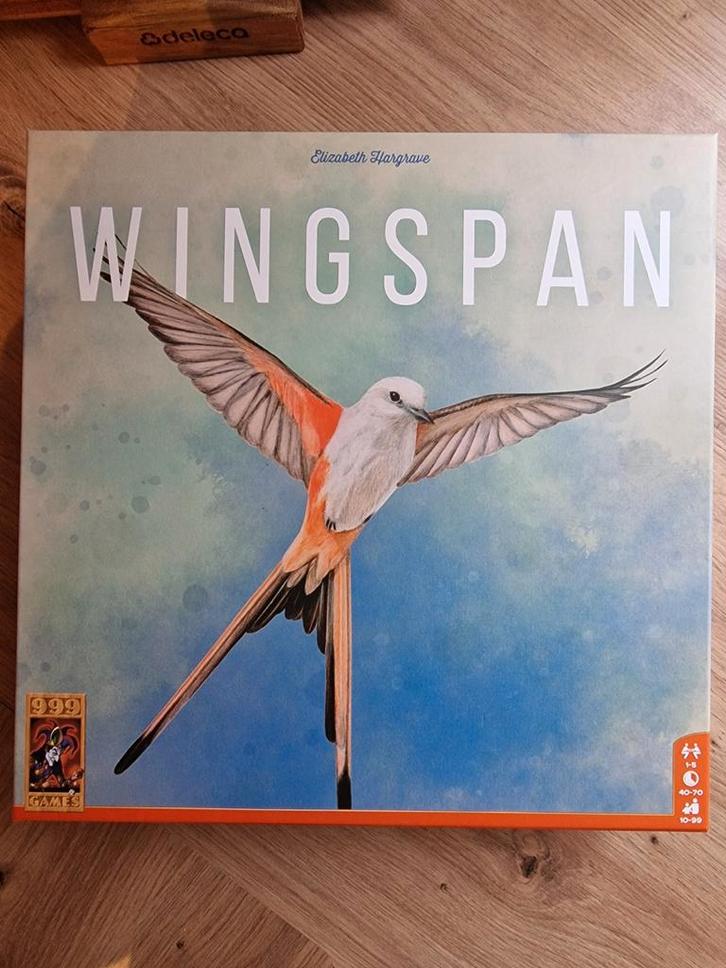 Wingspan Bordspel - Nieuwstaat!, Hobby en Vrije tijd, Gezelschapsspellen | Bordspellen, Zo goed als nieuw, Een of twee spelers