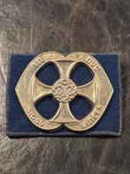 Baretembleem 1e model Legerpredikant met oogjes, Ophalen of Verzenden, Landmacht, Nederland, Embleem of Badge