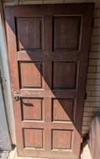 Hardhouten tuindeur, Ophalen, Gebruikt, 80 tot 100 cm, Buitendeur