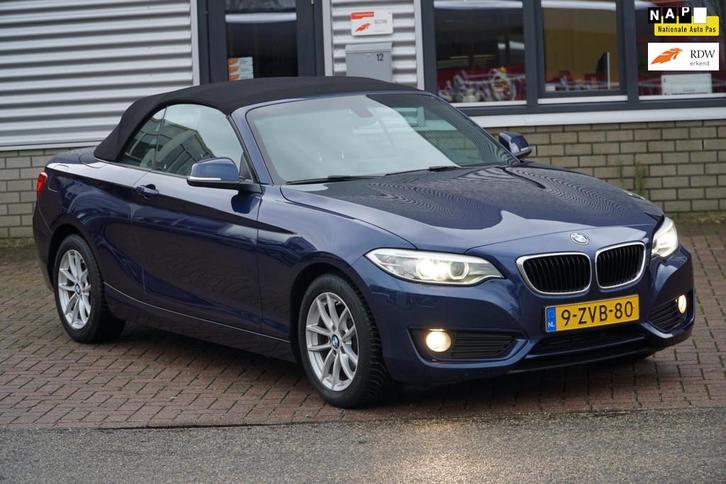 BMW 2-serie Cabrio 220i EERSTE EIGENAAR, Auto's, BMW, Bedrijf, Te koop, 2-Serie, ABS, Airbags, Airconditioning, Alarm, Centrale vergrendeling