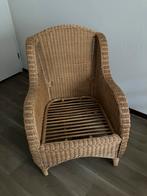 Rotan Fauteuil Vintage Stijl, Huis en Inrichting, Fauteuils, Ophalen, Gebruikt, 50 tot 75 cm, Riet of Rotan