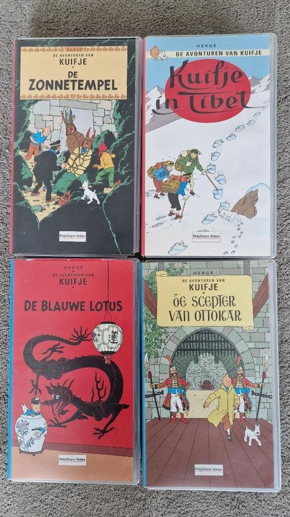 Kuifje (VHS video), Meerdere stripboeken, Ophalen of Verzenden