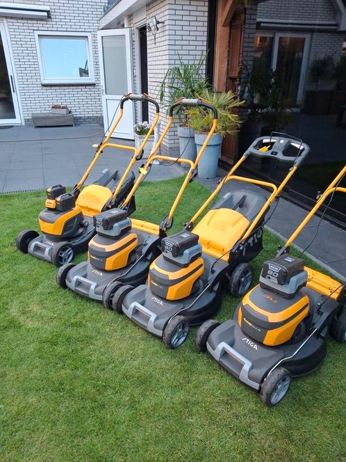 Stiga top kwaliteit accu grasmaaiers, Tuin en Terras, Grasmaaiers, Zo goed als nieuw, Cirkelmaaier, Ophalen of Verzenden