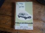 Opel Corsa-A vraagbaak 1982-85 nr 149, Auto diversen, Ophalen of Verzenden