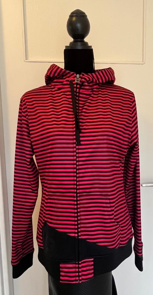 Sessions softshell jasje zwart rood gestreept maat M 40, Kleding | Dames, Jassen | Winter, Gedragen, Maat 38/40 (M), Rood, Verzenden