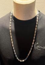 Magnum ketting iced out 6mm 80cm uniek design, Sieraden, Tassen en Uiterlijk, Kettingen, Ophalen, Zo goed als nieuw, Zilver, Zilver