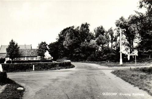 Ouddorp, Kruising Koolweg - ongelopen, Verzamelen, Ansichtkaarten | Nederland, Ongelopen, Overijssel, 1920 tot 1940, Ophalen of Verzenden
